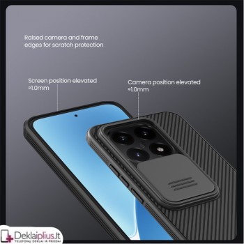 Nillkin Camshield dėklas su kameros apsauga - juodas (Xiaomi 15T) Nillkin Camshield dėklas su kameros apsauga - juodas (Xiaomi 15T)